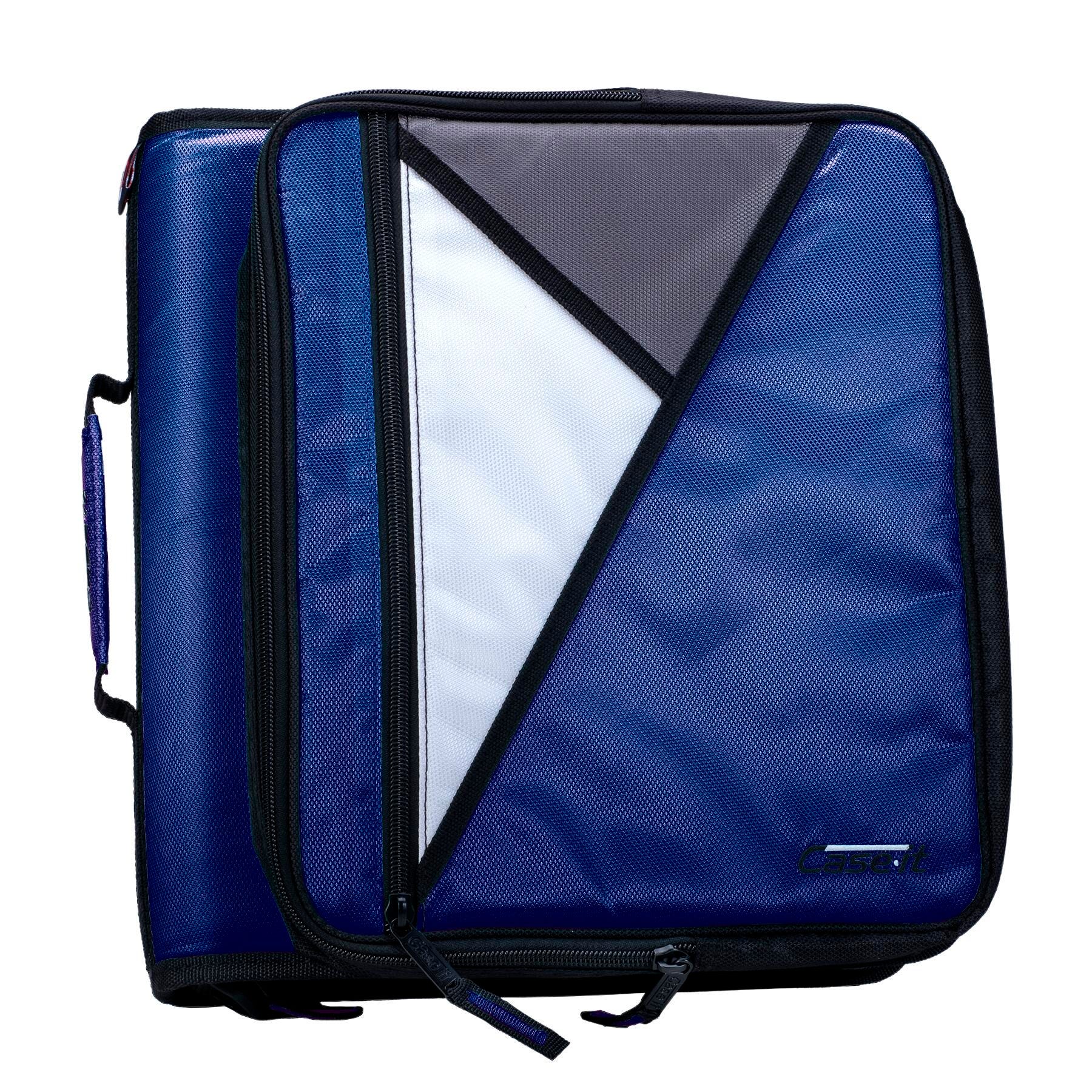 Case It Laptop Zipper Binder, Blue